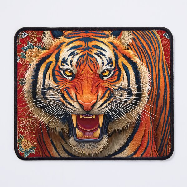 Item preview, Majestic Tiger Roaring in Vibrant Colors designed and sold by Artessie.