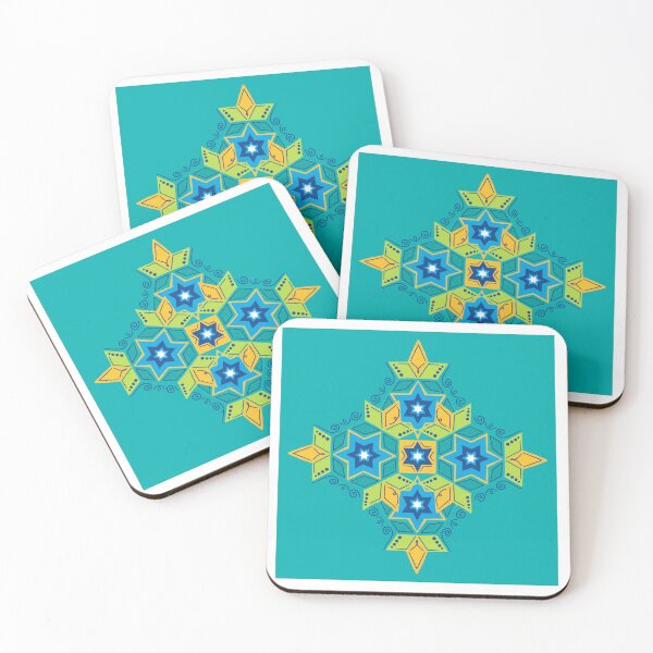 Item preview, Colorful Kolam | Galactic Pattern | Line Art | Bohemian | Whimsical | designed and sold by geetasadashivan.