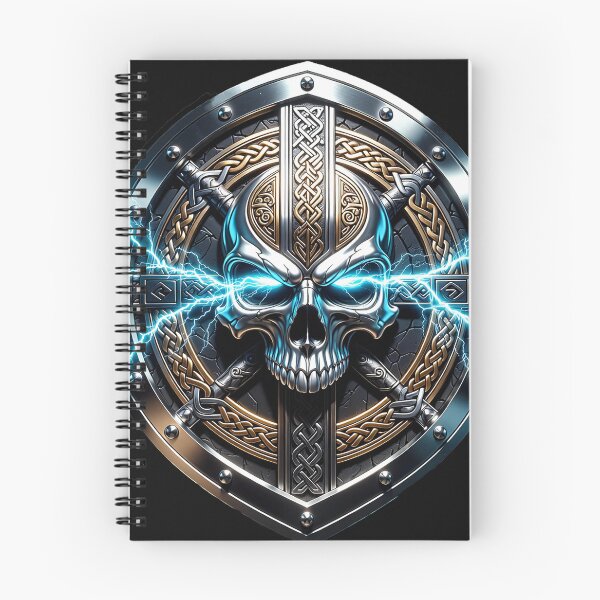 Item preview, Viking Crest Skull Lightning Bolt designed and sold by Bluesax.