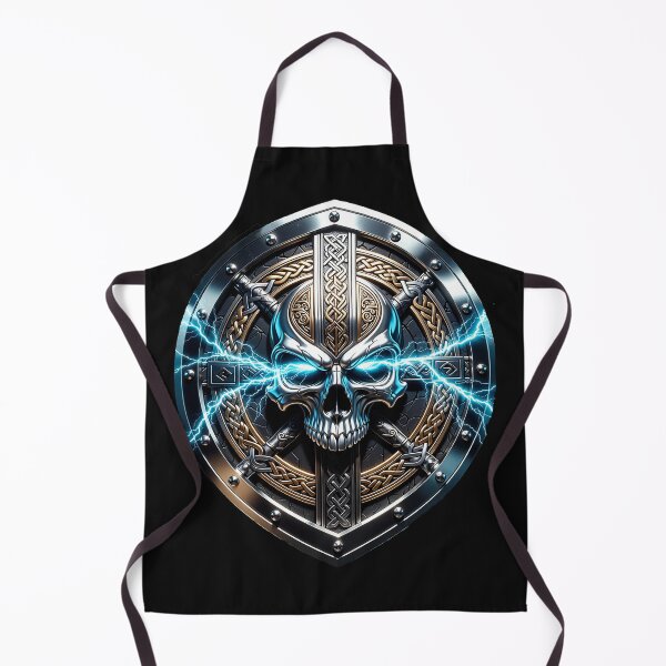 Item preview, Viking Crest Skull Lightning Bolt designed and sold by Bluesax.