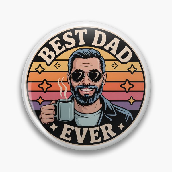 Item preview, Best Dad Ever Retro Vintage Fathers Day Main Tag: designed and sold by ShopVelona.