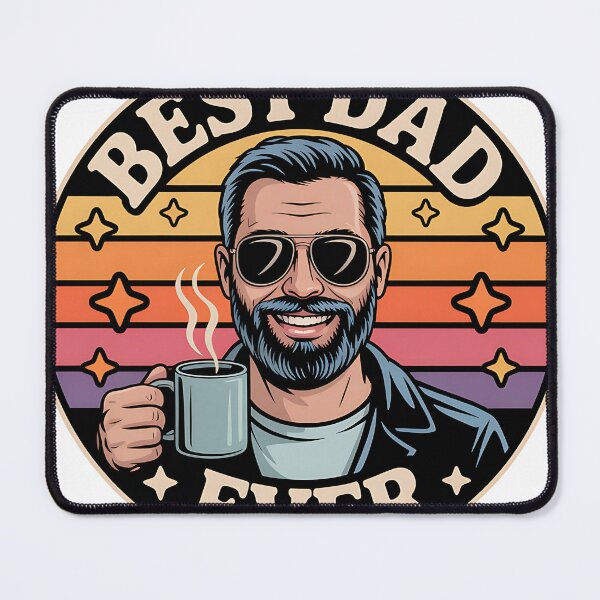 Item preview, Best Dad Ever Retro Vintage Fathers Day Main Tag: designed and sold by ShopVelona.