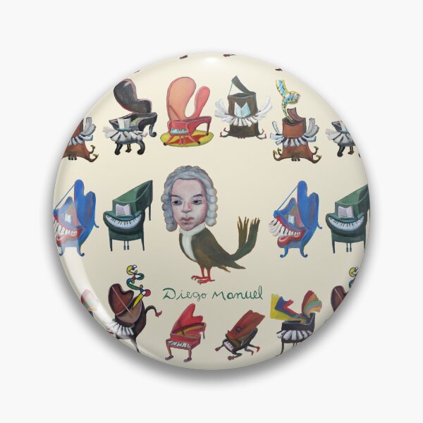 Item preview, Pianos and Bach bird designed and sold by Diego Manuel Rodriguez.