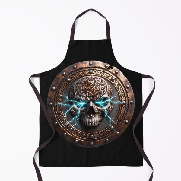 Item preview, Viking Shield Skull Lightning designed and sold by Bluesax.