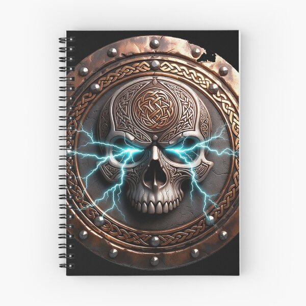 Item preview, Viking Shield Skull Lightning designed and sold by Bluesax.