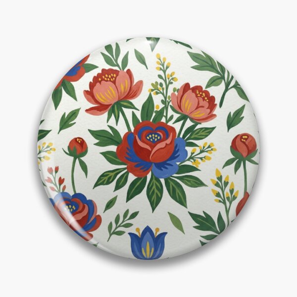 Item preview,  Folk Art Watercolor Botanical Floral Seamless Pattern designed and sold by Inkworksbyshery.