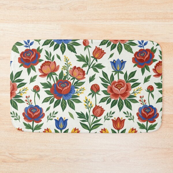 Item preview,  Folk Art Watercolor Botanical Floral Seamless Pattern designed and sold by Inkworksbyshery.