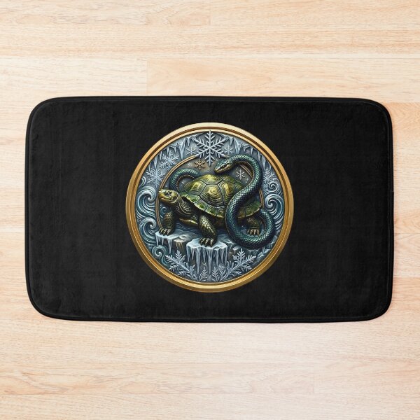 Item preview, Black Tortoise & Serpent - Mythical Celestial Medal Art designed and sold by Spirits Dark Japan.
