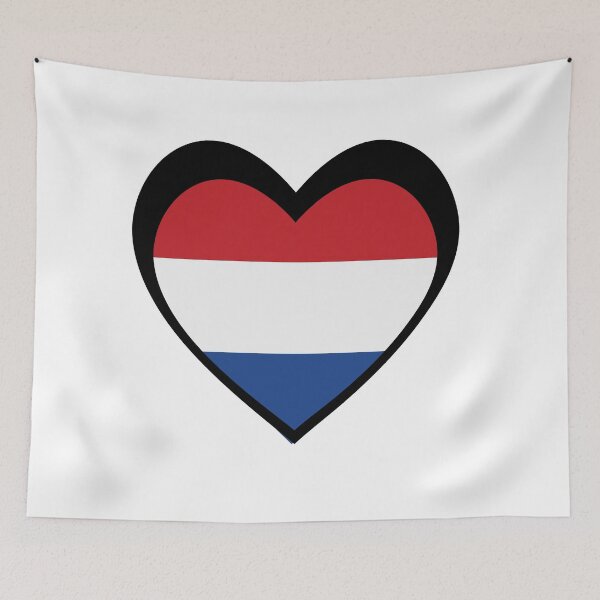 Item preview, Black Netherlands Heart – Elegance and Identity designed and sold by The Best Designs.