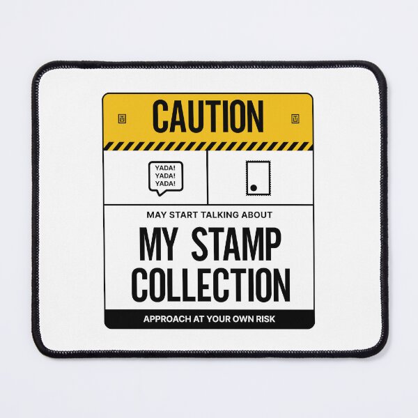 Item preview, Caution May Start Talking About Stamp Collection designed and sold by Uppercase Tees.