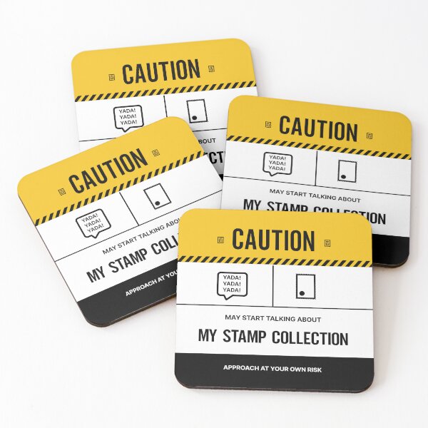 Item preview, Caution May Start Talking About Stamp Collection designed and sold by Uppercase Tees.