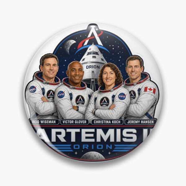 Item preview, Artemis II Orion Crew Mission Sticker designed and sold by ArtDesignUSA.