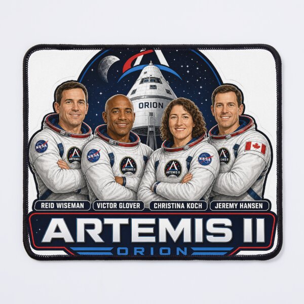 Item preview, Artemis II Orion Crew Mission Sticker designed and sold by ArtDesignUSA.