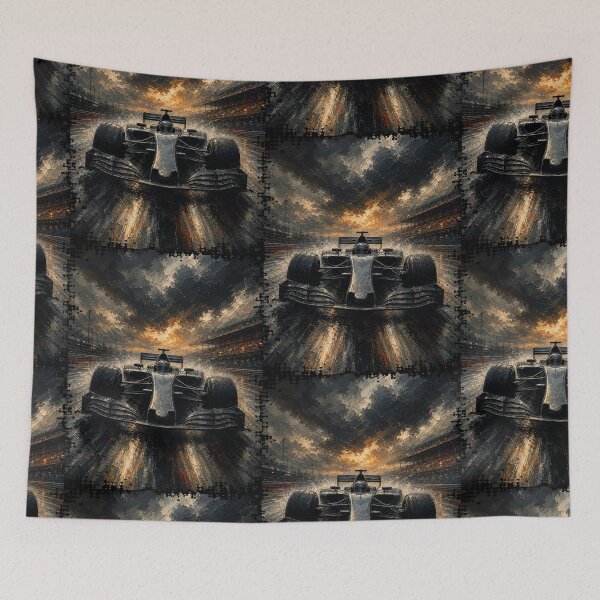 Item preview, Storm Track F1 Grand Prix  Oil Paint Art designed and sold by PlanetEye Designs.