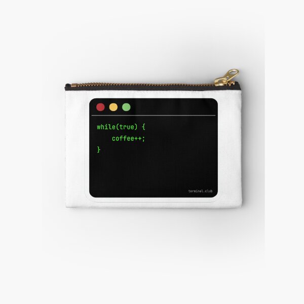 Item preview, while(true) coffee++ – Funny Programmer Loop designed and sold by TerminalClub.