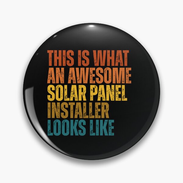 Item preview, This Is What An Awesome Solar Panel Installer Looks Like Retro Career designed and sold by Dondonmart.