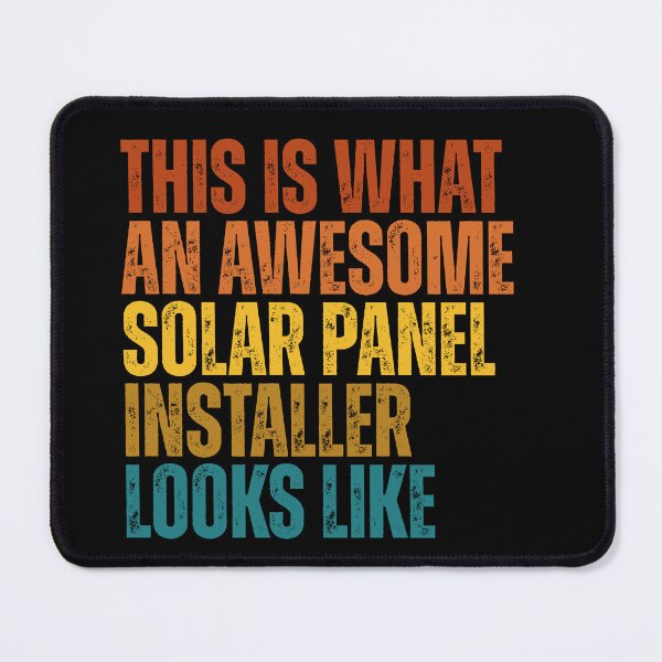 Item preview, This Is What An Awesome Solar Panel Installer Looks Like Retro Career designed and sold by Dondonmart.