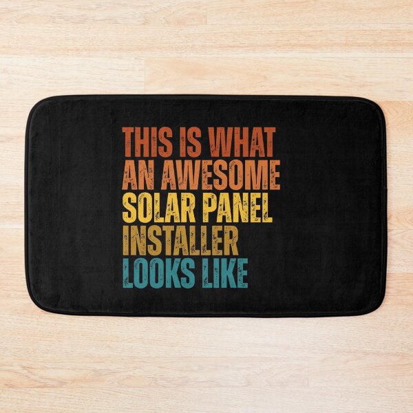 Item preview, This Is What An Awesome Solar Panel Installer Looks Like Retro Career designed and sold by Dondonmart.