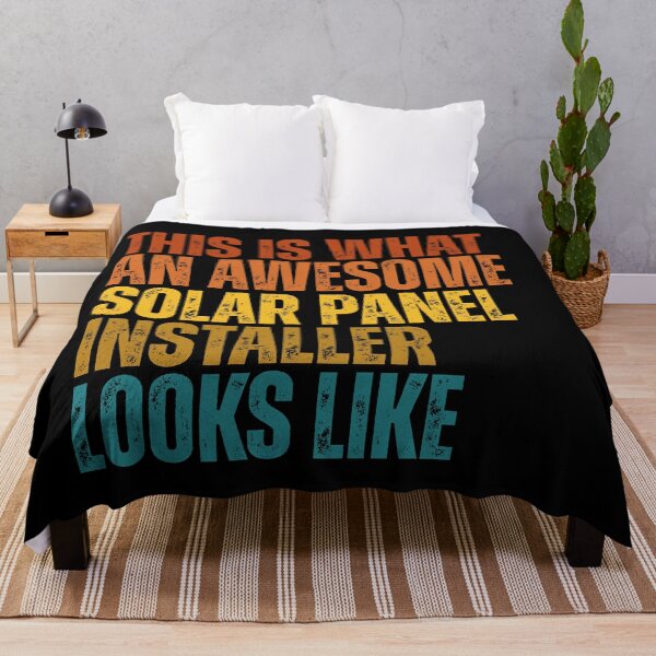Item preview, This Is What An Awesome Solar Panel Installer Looks Like Retro Career designed and sold by Dondonmart.