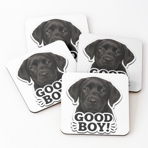 Item preview, Good Boy Black Labrador Puppy Sticker designed and sold by IntelliMindDesigns.