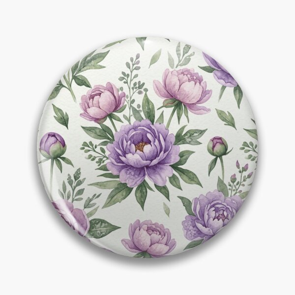 Item preview, Textured Watercolor Peony Botanical Floral Seamless Pattern designed and sold by Inkworksbyshery.