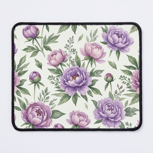 Item preview, Textured Watercolor Peony Botanical Floral Seamless Pattern designed and sold by Inkworksbyshery.