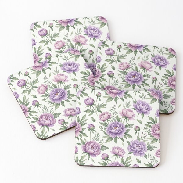 Item preview, Textured Watercolor Peony Botanical Floral Seamless Pattern designed and sold by Inkworksbyshery.
