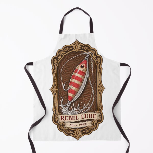 Item preview, American Traditional Fishing Lure Vintage Wooden Rebel Art designed and sold by YMLux.
