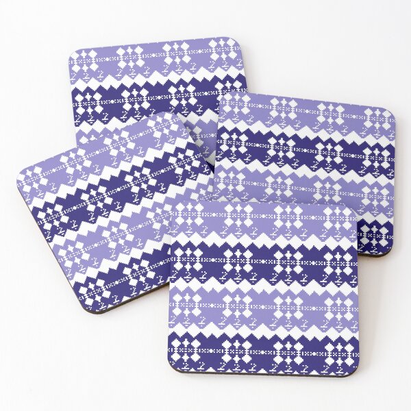 Item preview, Geometric Indigo Tribal Textile Pixel Art. designed and sold by วารัต555111.