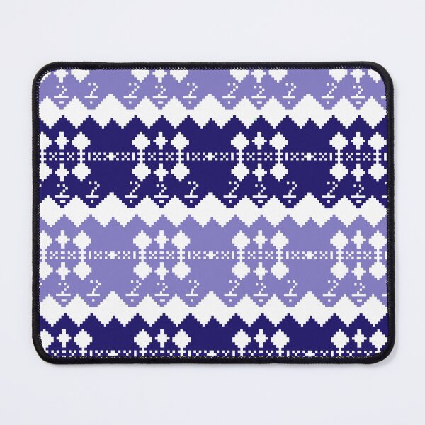 Item preview, Geometric Indigo Tribal Textile Pixel Art. designed and sold by วารัต555111.