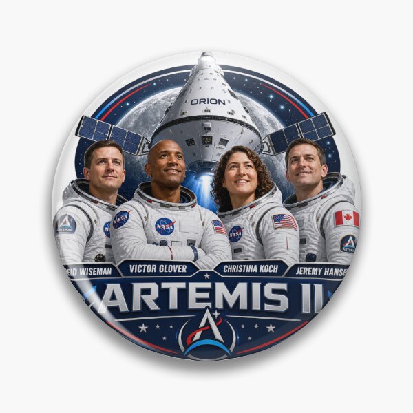 Item preview, Artemis II Orion Crew Mission Sticker designed and sold by ArtDesignUSA.