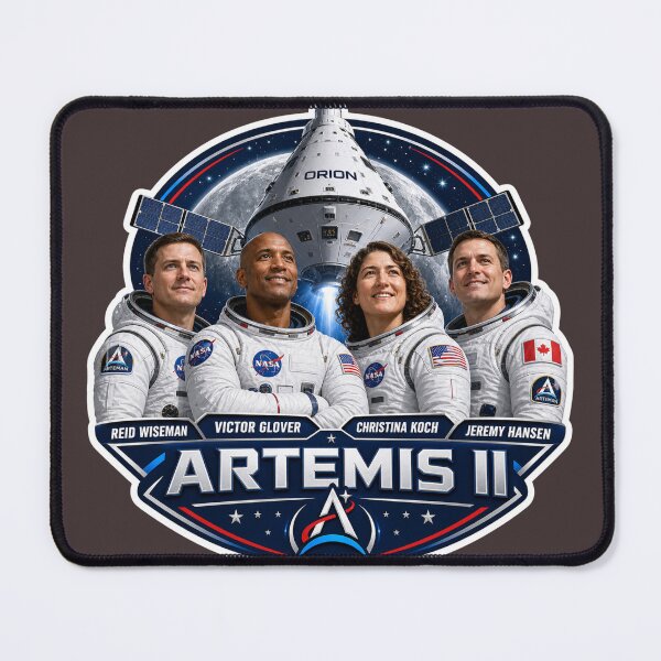 Item preview, Artemis II Orion Crew Mission Sticker designed and sold by ArtDesignUSA.