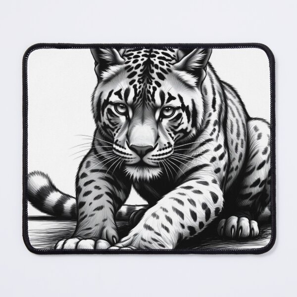Item preview, Black Panther Drawing – Realistic Pencil Sketch Big Cat Wildlife Art, Dark Aesthetic Animal Illustration designed and sold by Henrylifestyle2.