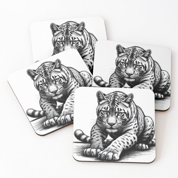 Item preview, Black Panther Drawing – Realistic Pencil Sketch Big Cat Wildlife Art, Dark Aesthetic Animal Illustration designed and sold by Henrylifestyle2.