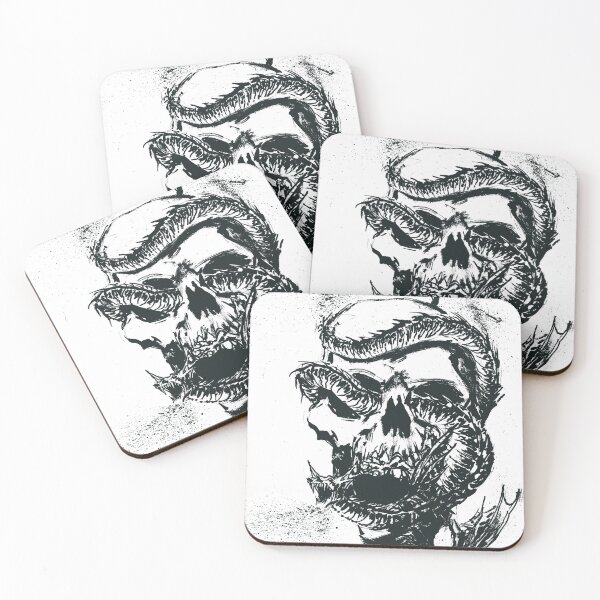 Item preview, Dragon in Skull designed and sold by skoolsarecool.