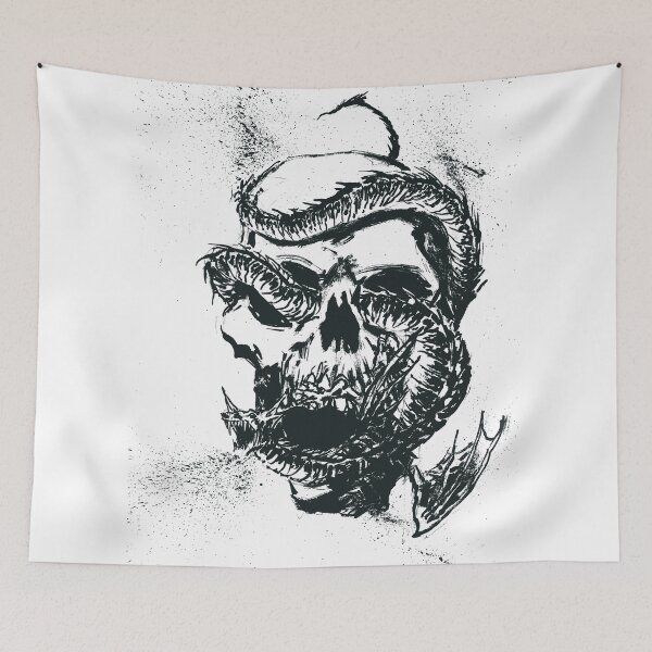 Item preview, Dragon in Skull designed and sold by skoolsarecool.