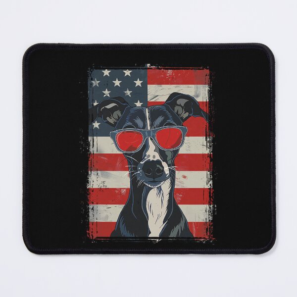 Item preview, Funny Greyhound 4th July USA Flag America Mom Dad Kids designed and sold by rafaeltto.