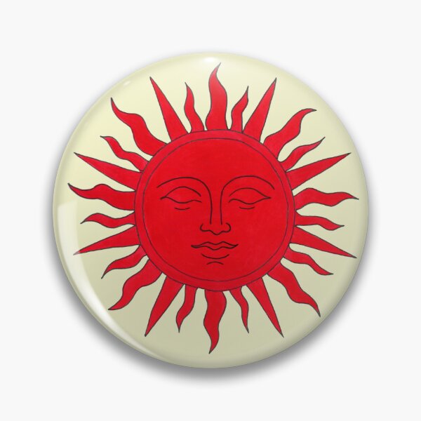 Item preview, The Sun That Sees –  Vintage Solar Engraving - Soft Vintage Yellow designed and sold by Piret Victoria Ribas.