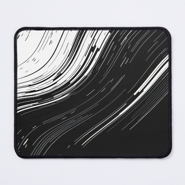 Item preview, Black And White Abstract With Rhythmic Flowing Lines designed and sold by DEC02.