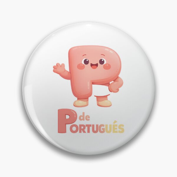 Item preview, P de Português – Cute Letter Mascot designed and sold by LuveraxArt.