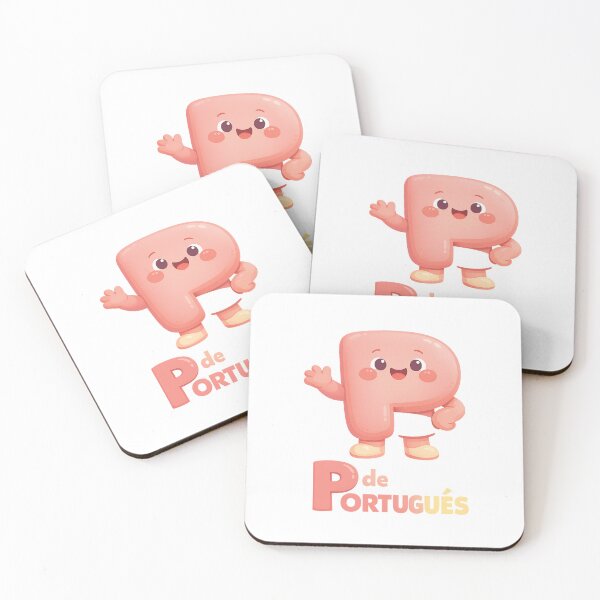 Item preview, P de Português – Cute Letter Mascot designed and sold by LuveraxArt.