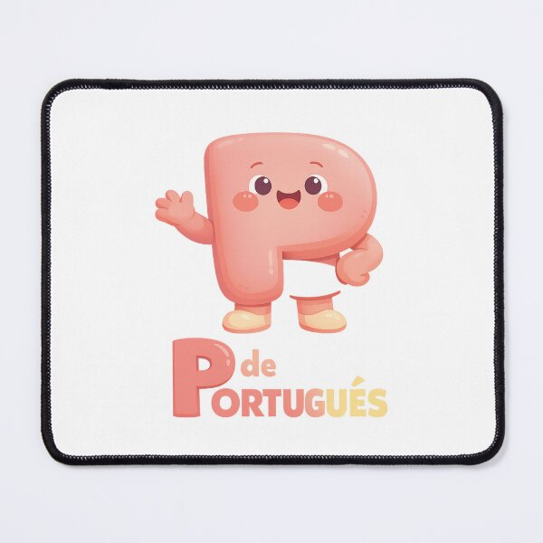 Item preview, P de Português – Cute Letter Mascot designed and sold by LuveraxArt.
