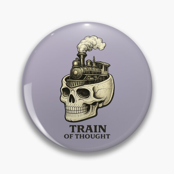 Item preview, Train of Thought — Skull Steam Engine designed and sold by DreamMachine69.
