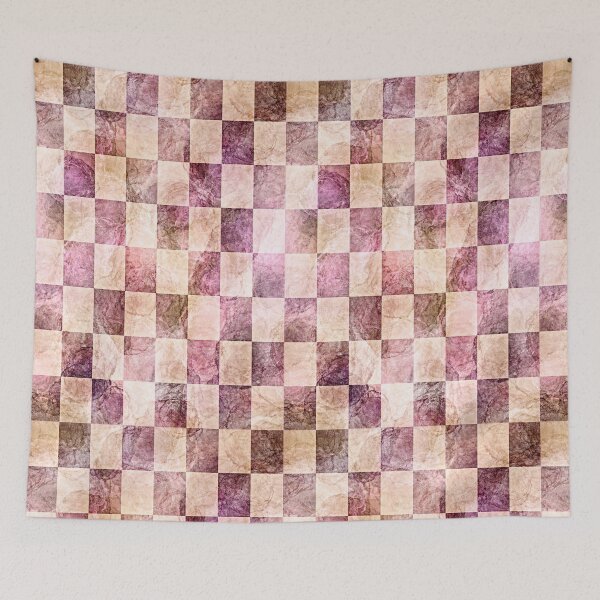 Item preview, Aesthetic Marble Checkerboard - Wavy Geometric Pattern designed and sold by Fiorart Studio .