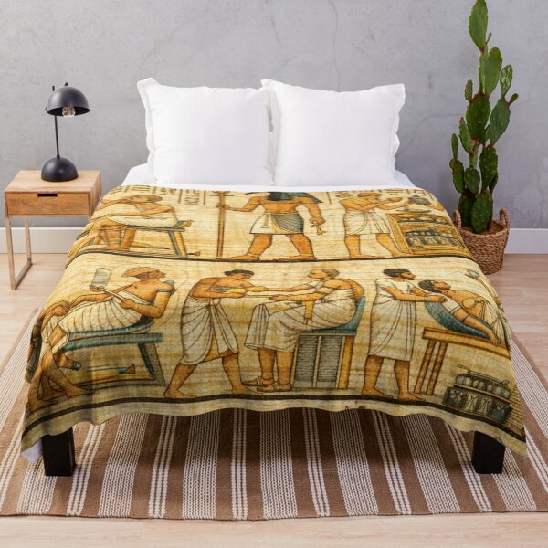 Item preview, Ancient Egyptian Papyrus Art | Vintage Egypt Life Illustration Design designed and sold by Queen Cleopatra.