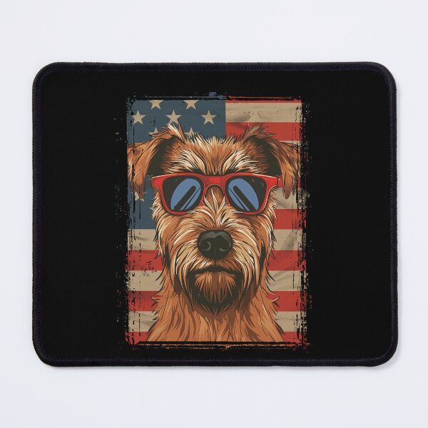 Item preview, Funny Irish Terrier 4th July USA Flag America Mom Dad Kids designed and sold by rafaeltto.