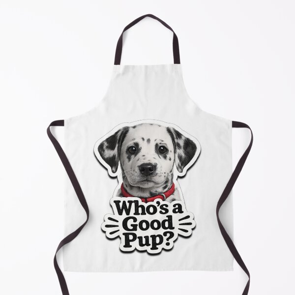 Item preview, Who’s a Good Pup Dalmatian Sticker designed and sold by IntelliMindDesigns.