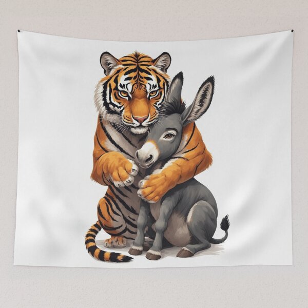 Item preview, tiger and donkey designed and sold by vinniespeer.