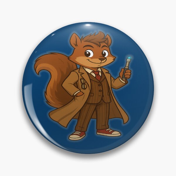 Item preview, Dr Squirrel - The Eleventh Regeneration designed and sold by SecretSquirrellDesigns.