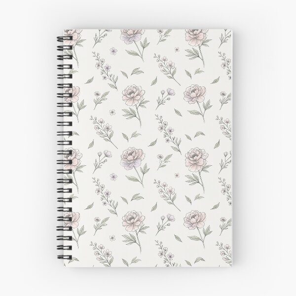 Item preview, Minimal Botanical Line Art Watercolor Floral Seamless Pattern designed and sold by Inkworksbyshery.
